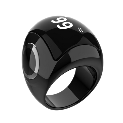 iTasbeeh QB709 Zikr Ring – Ceramic Smart Tasbeeh Counter with Prayer Alerts