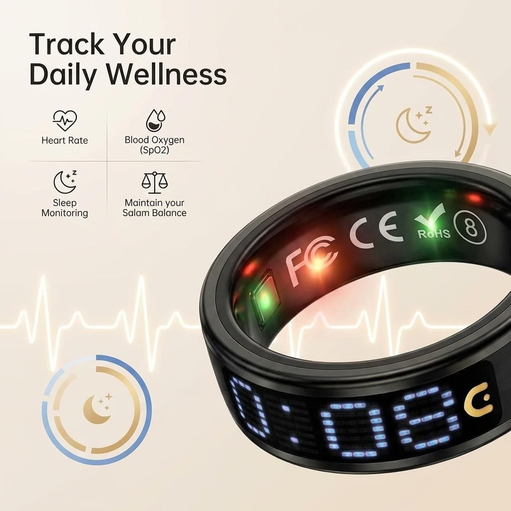 iTasbeeh Salam Ring SQ666（Ships within 7 to 15 days）