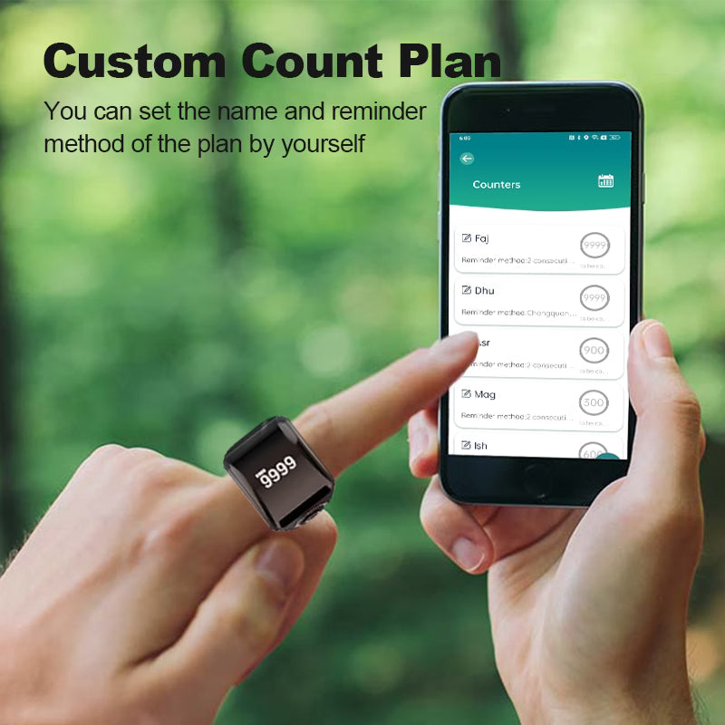 iTasbeeh QB702 Lite Zikr Ring – Lightweight Smart Tasbeeh Counter with Prayer Alerts