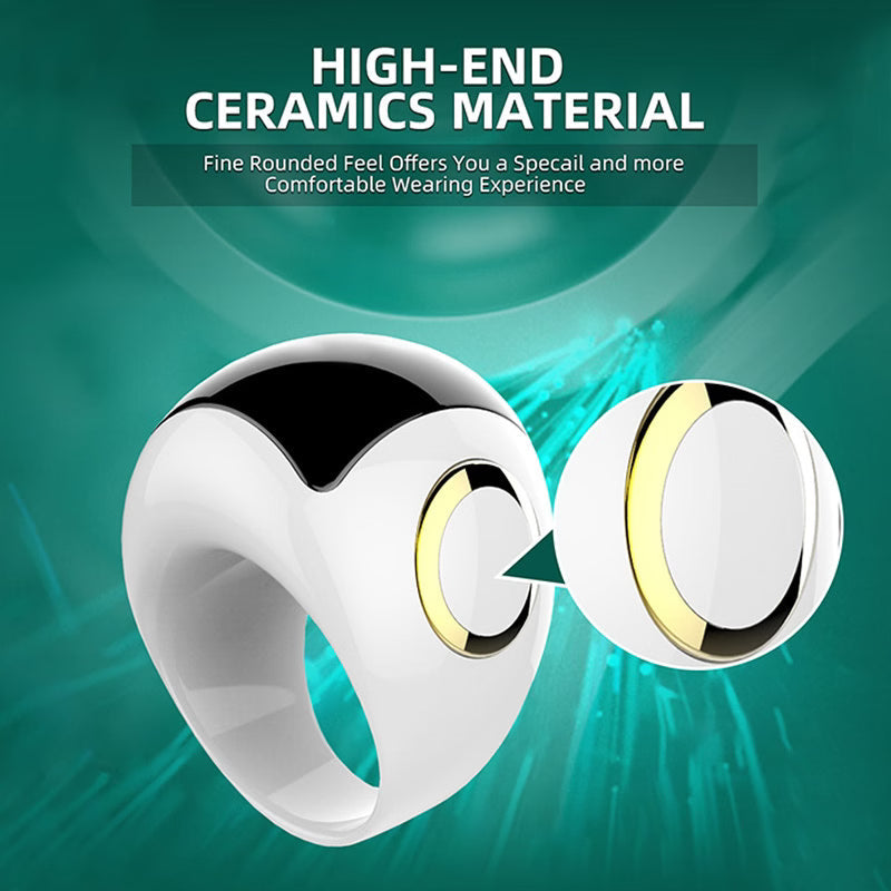 iTasbeeh QB709 Zikr Ring – Ceramic Smart Tasbeeh Counter with Prayer Alerts