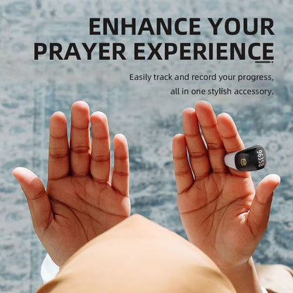 iTasbeeh QB809 Zikr Ring – Smart Digital Tasbeeh Counter with Prayer Alerts