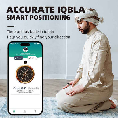iTasbeeh SQ976 Smart Zikr Ring – Digital Tasbeeh Counter with Prayer-Reminder & App Sync
